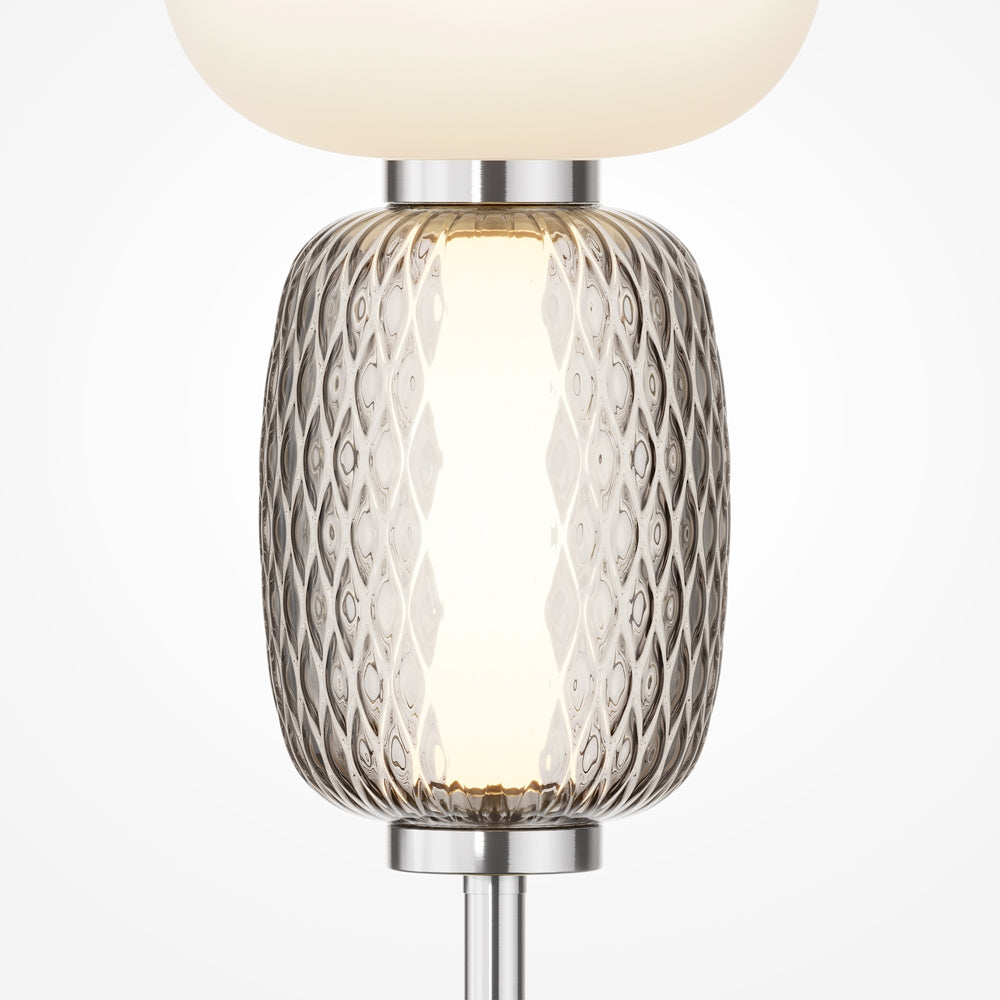 Pattern Lampe de chevet argenté
