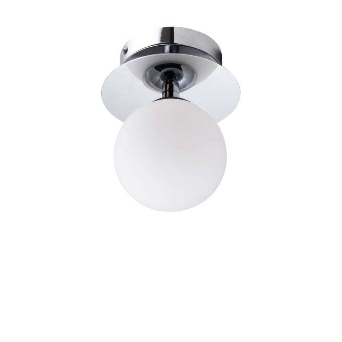 Applique murale ART Deco en verre, chromé et blanc, Ø 16 cm, IP44