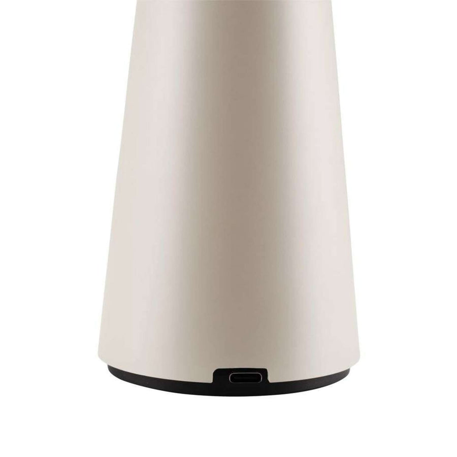 Lampe à poser d'extérieur LED rechargeable Cannes, beige, Ø 19,2 cm, IP44