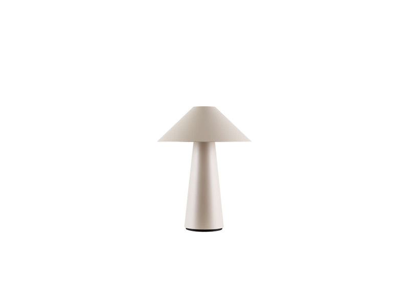 Lampe à poser d'extérieur LED rechargeable Cannes, beige, Ø 19,2 cm, IP44