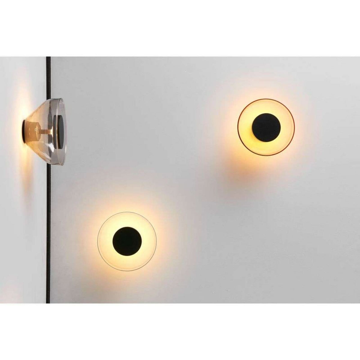 Applique murale LED Aura en aluminium, blanc, Ø 17,9 cm