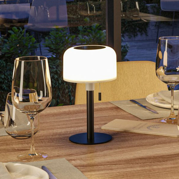 Lampe solaire d'extérieur LED Bartja en métal, noir, Ø 14,8 cm, IP44