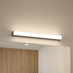 Applique murale LED Arneb en aluminium, noir et blanc satiné, hauteur 4 cm, IP44