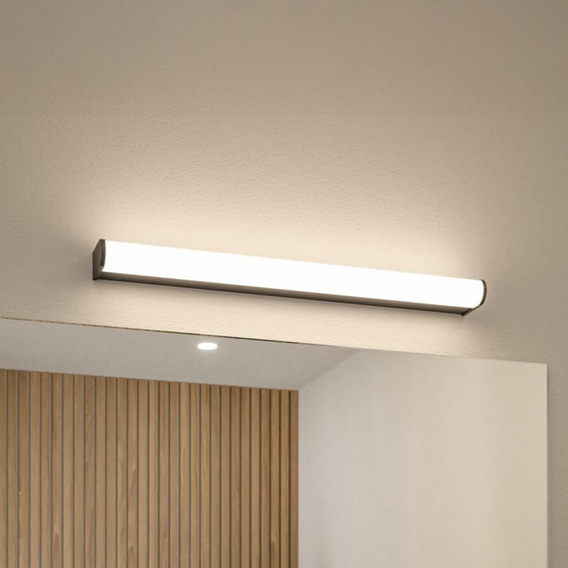 Applique murale LED Arneb en aluminium, noir et blanc satiné, hauteur 4 cm, IP44