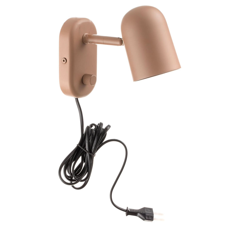 Applique murale Buddy en acier, beige, hauteur 12 cm