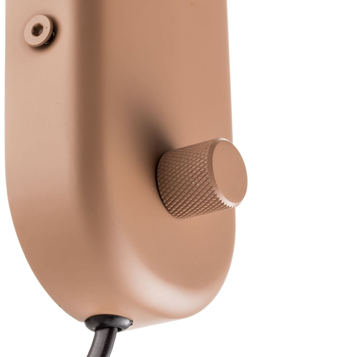 Applique murale Buddy en acier, beige, hauteur 12 cm