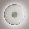 Applique murale LED Glint en acier, blanc mat, Ø 36 cm