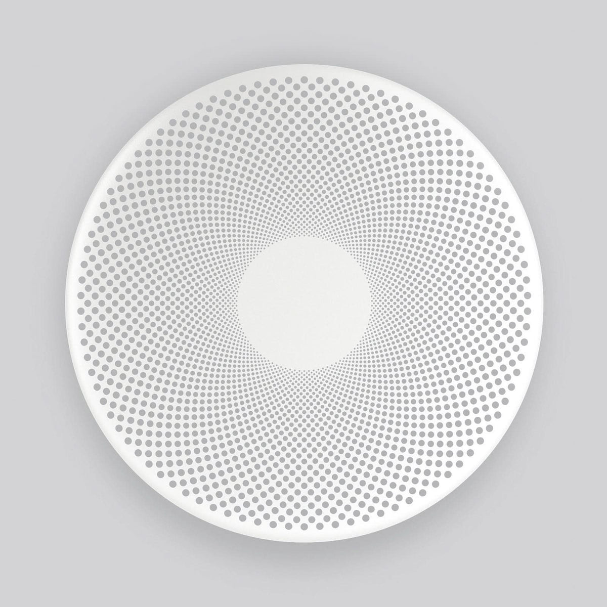 Applique murale LED Glint en acier, blanc mat, Ø 36 cm