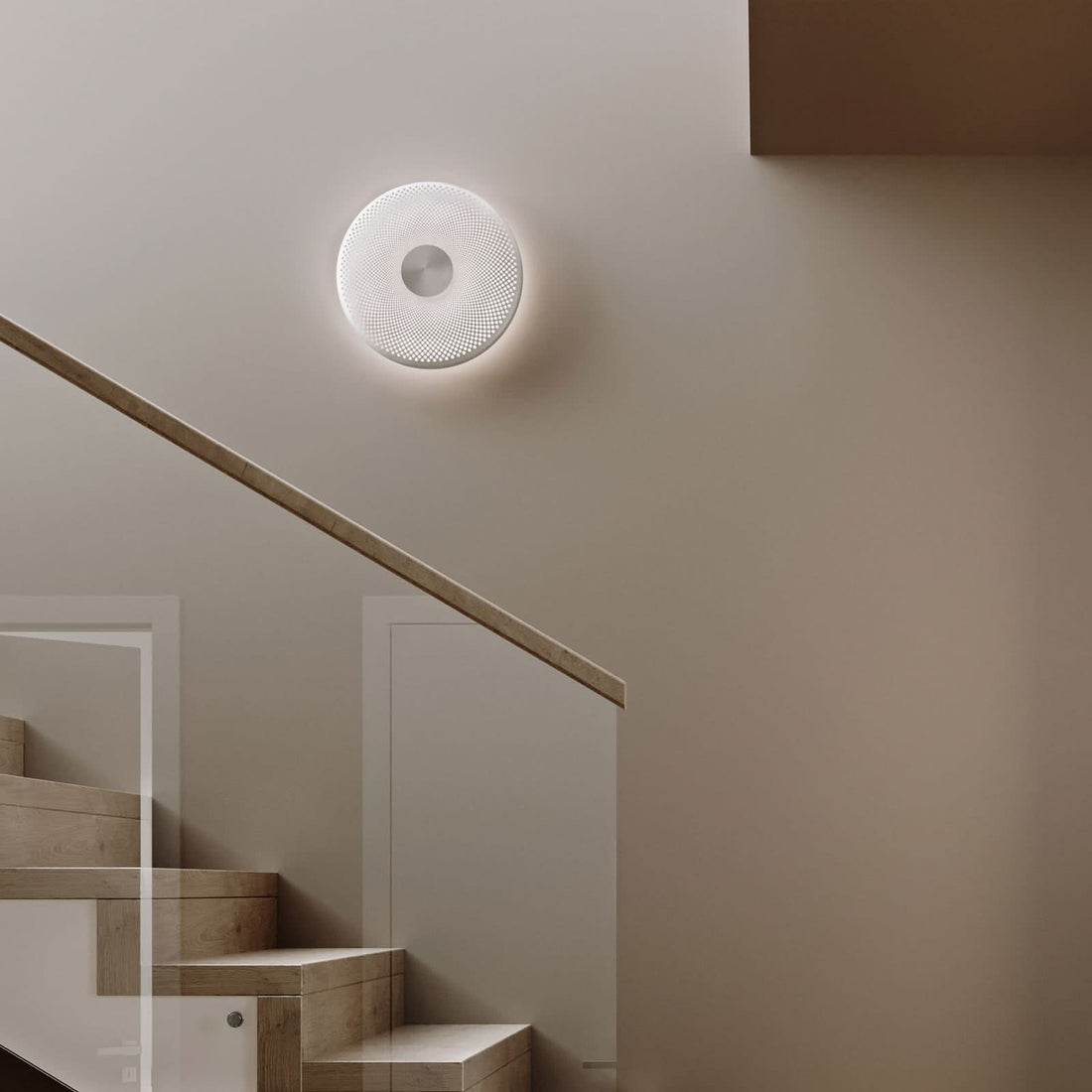 Applique murale LED Glint en aluminium, Ø 36 cm
