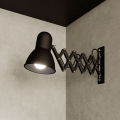 Applique murale Harmony en acier, noir, hauteur 24 cm