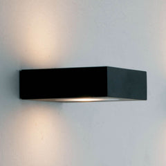Applique murale LED Fix en aluminium, noir, 2 lumières, hauteur 5,4 cm