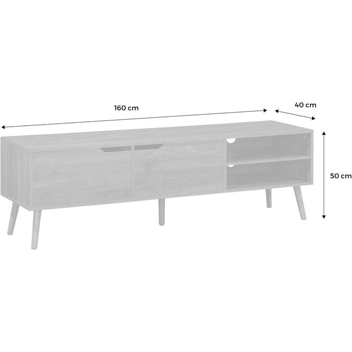 Meuble TV Bois Noyer | Designix - 3333    - https://designix.fr/