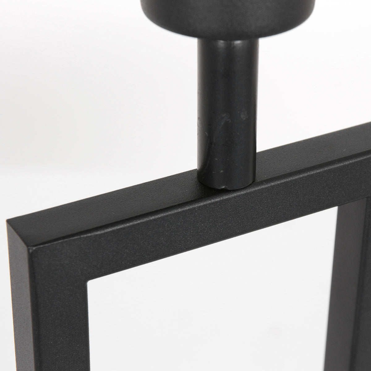 Lampe de table noire Stang 7194ZW avec interrupteur rotatif et abat-jour en lin noir et doré