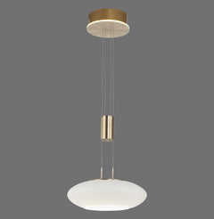 Suspension Q-Etienne laiton mat, verre (2075-60)