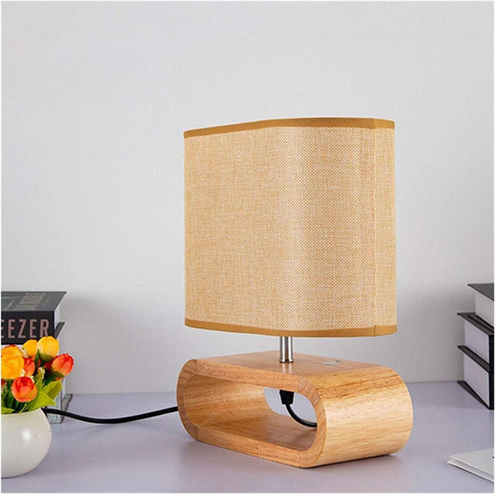 Lampe Nordique en Bois | Halo Lumineux | Designix - Lampe de chevet    - https://designix.fr/