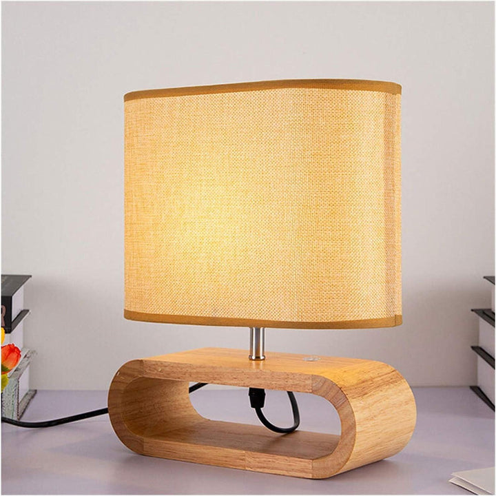 Lampe Nordique en Bois | Halo Lumineux | Designix - Lampe de chevet    - https://designix.fr/