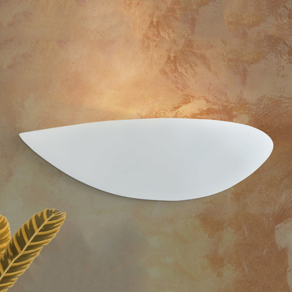 Applique murale Tamara en céramique, blanc, hauteur 8,5 cm