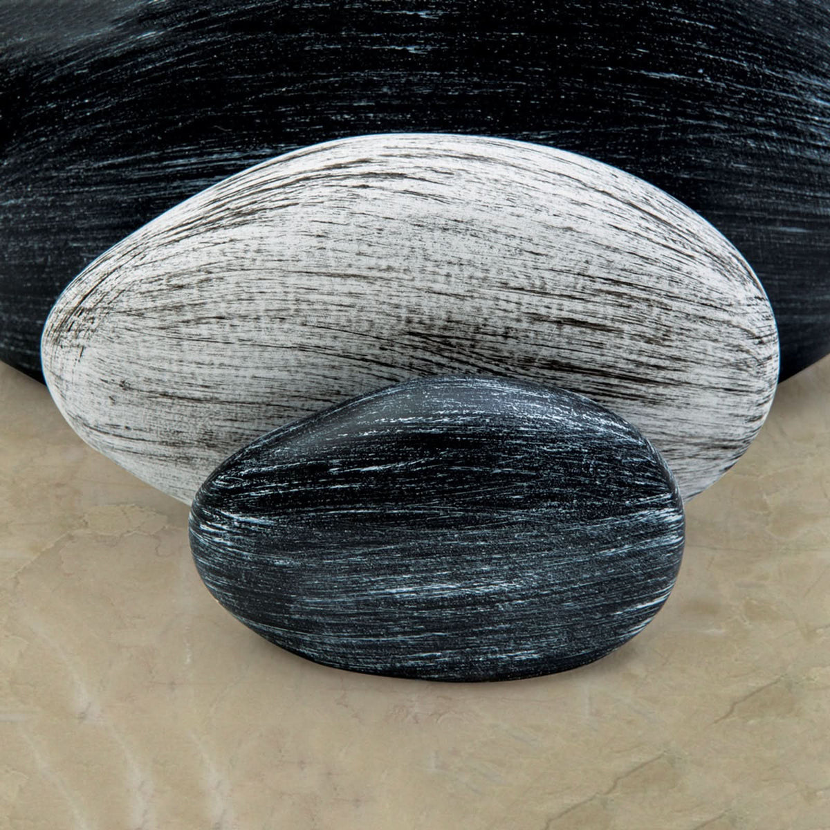 Applique murale Imitation en céramique, gris, hauteur 14 cm