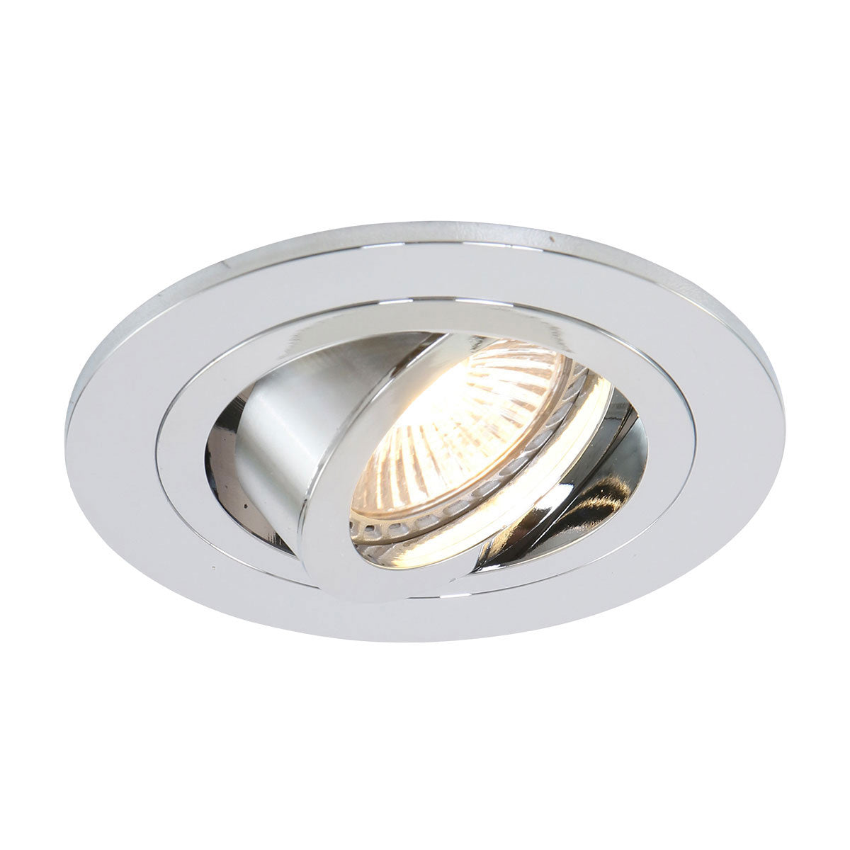 Spot encastrable Pelite 7304CH en chrome brillant Ø10 cm