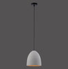 Suspension Eton grise et noire, béton