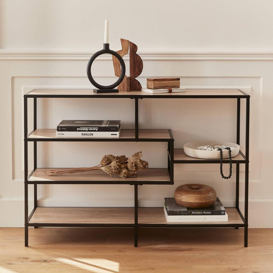 "Etagère Métal Bois Industriel" | Designix - 3333    - https://designix.fr/