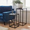 Tables d'Appoint Industrielles Noires | Trame