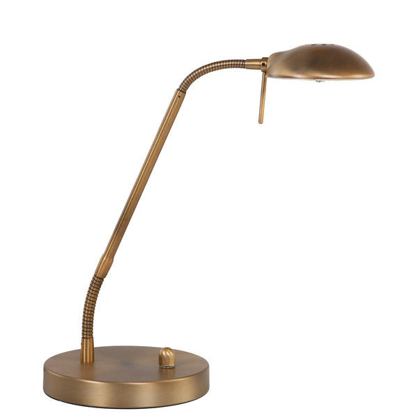 Lampe de table bronze Biron 1 lumière 7502BR avec variateur rotatif 2700 Kelvin