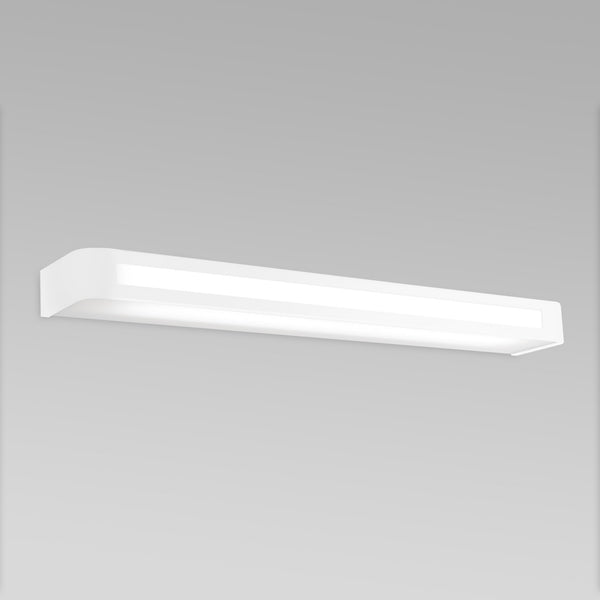 Applique murale LED Arcos en aluminium, blanc, hauteur 4,5 cm