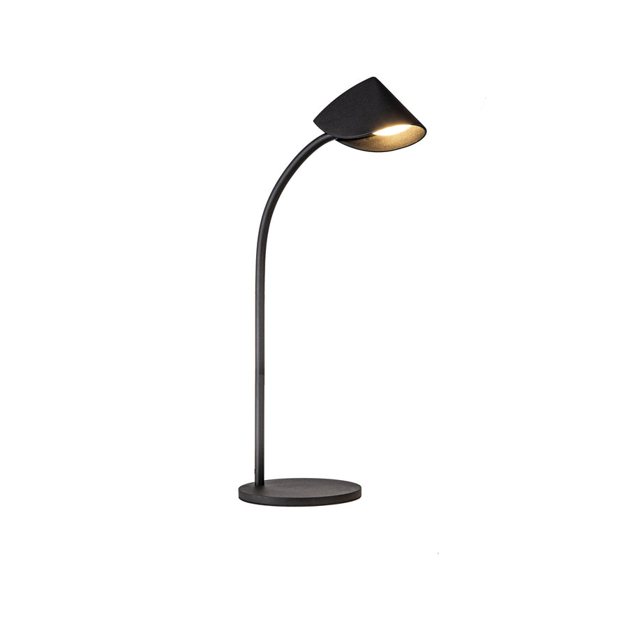 Lampe à poser LED Capuccina noire, H 56 cm