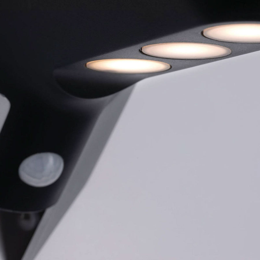 Applique d'extérieur LED solaire Soley, anthracite, hauteur 10 cm, IP44