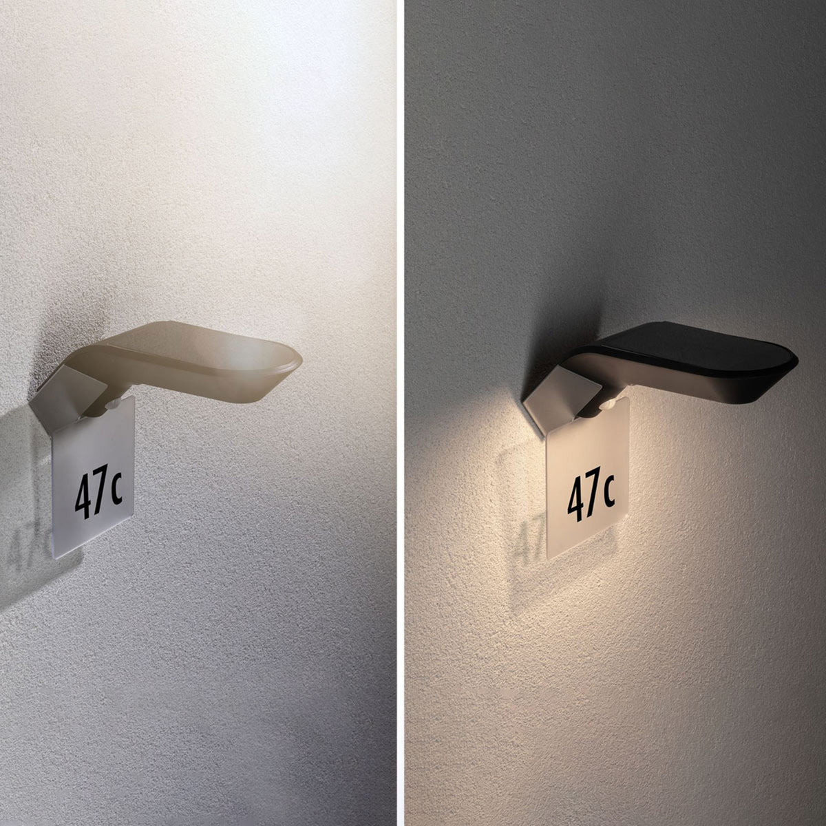 Applique d'extérieur LED solaire Soley, anthracite, hauteur 10 cm, IP44