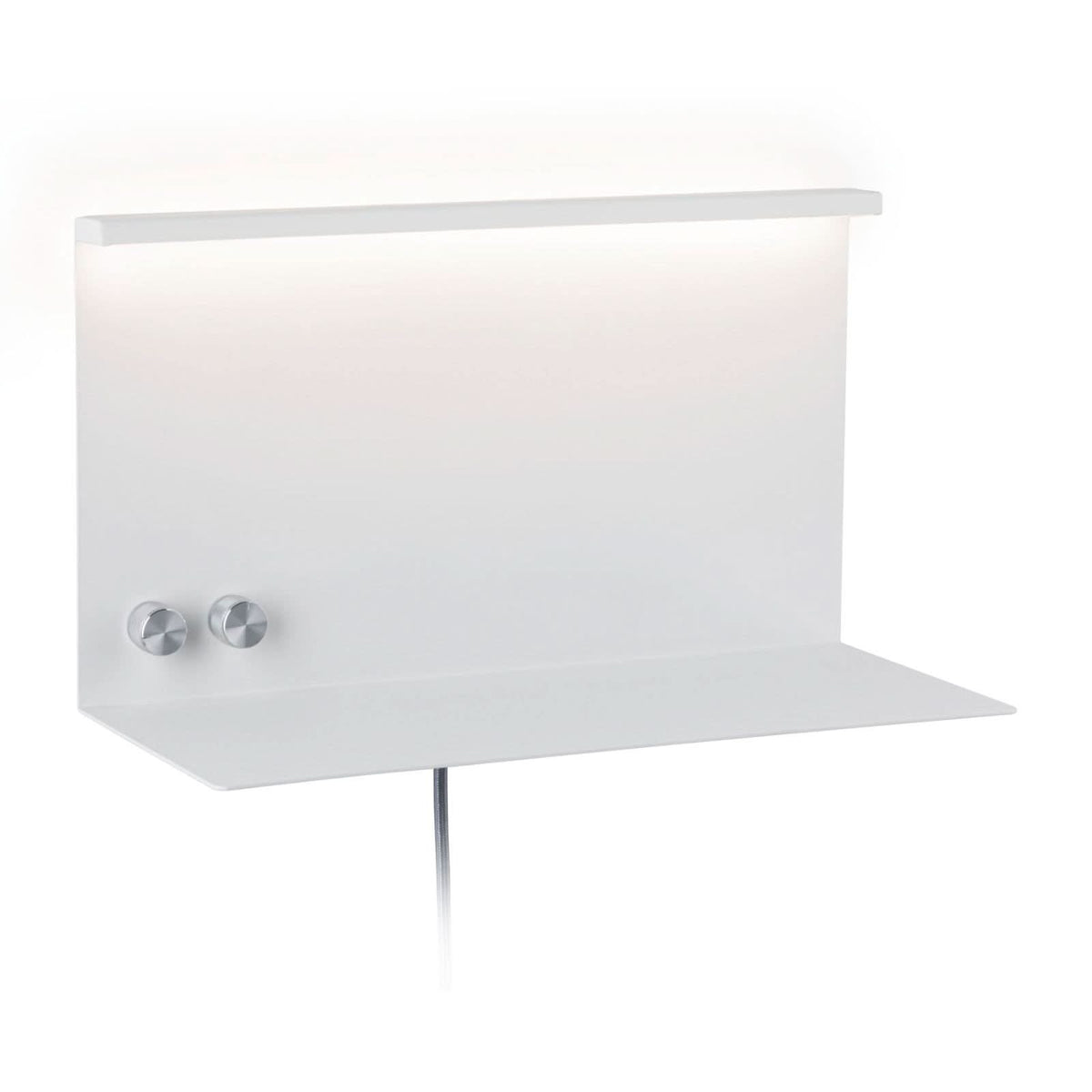Applique murale LED Jarina en métal, blanc, hauteur 20 cm
