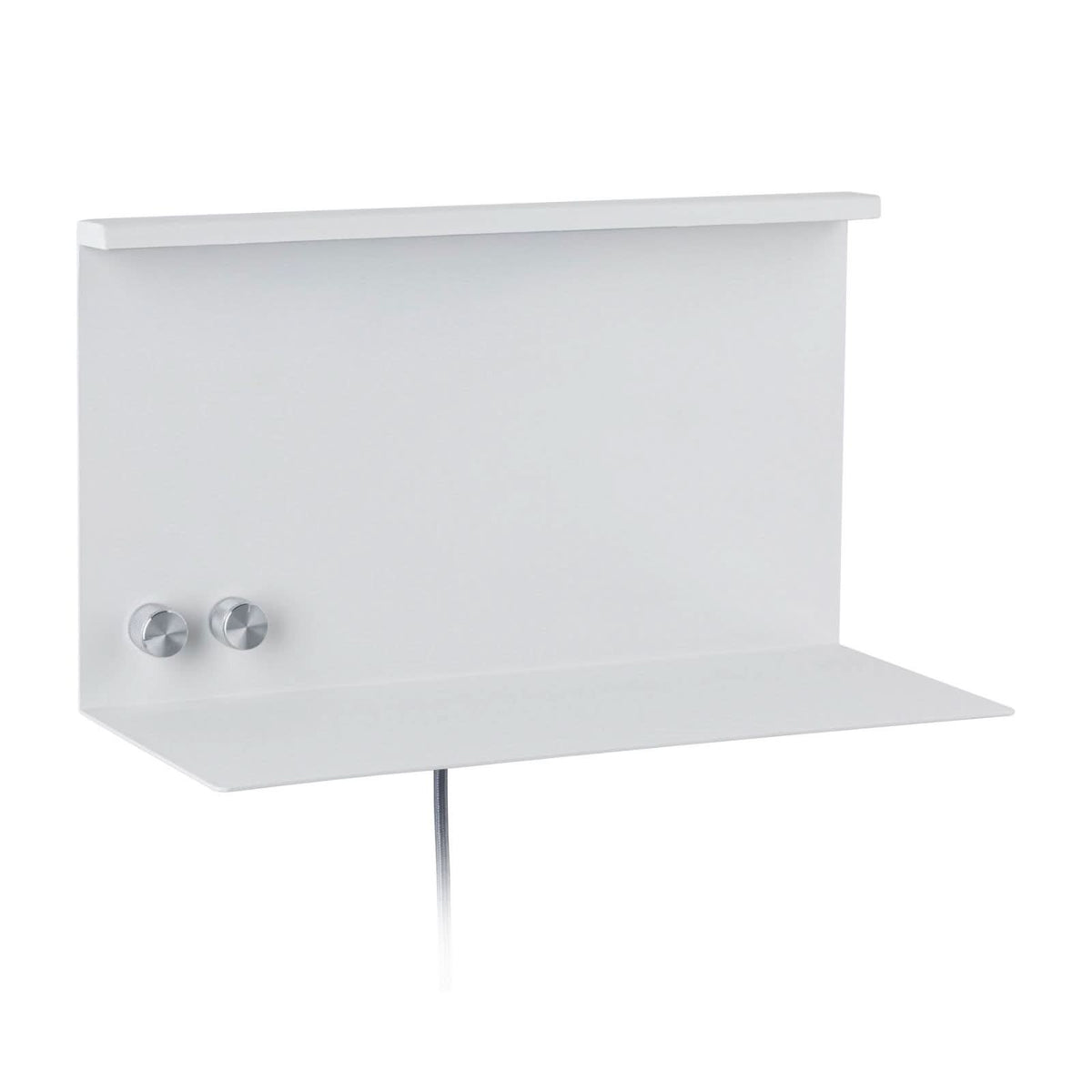 Applique murale LED Jarina en métal, blanc, hauteur 20 cm