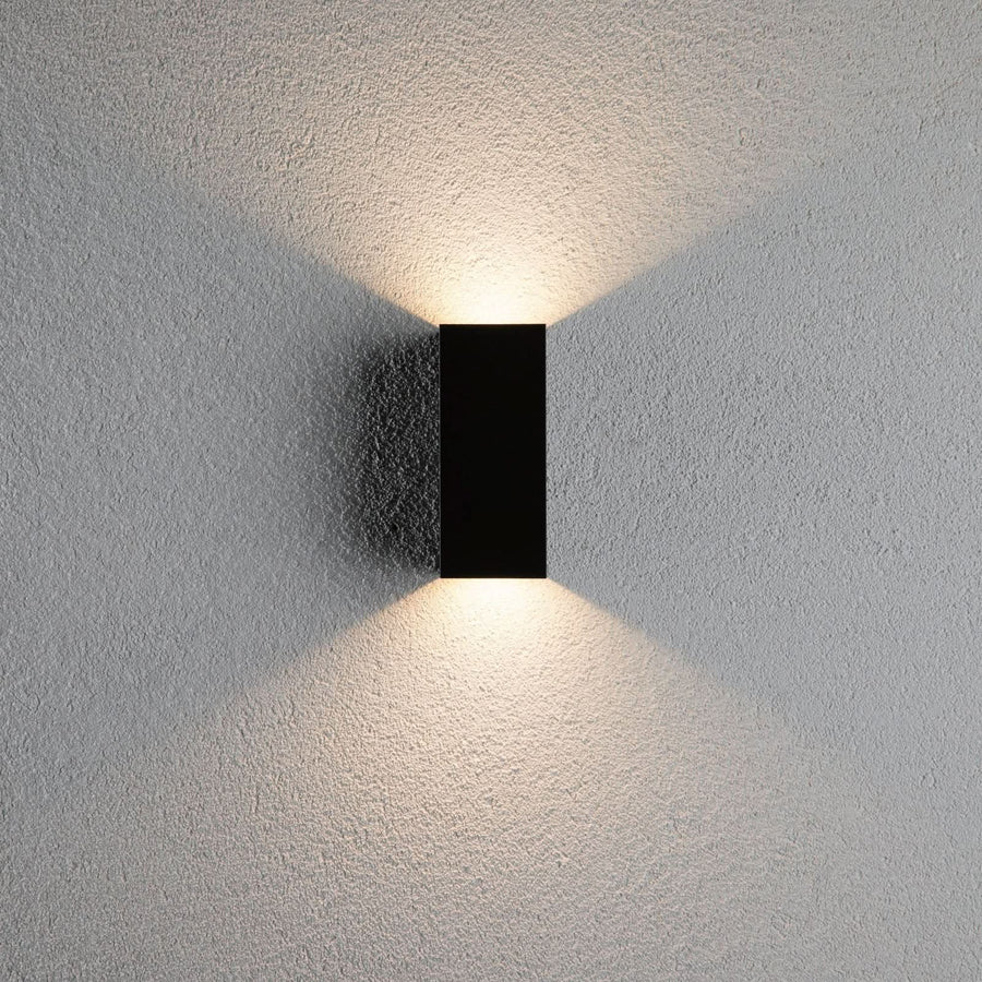 Applique d'extérieur LED Flame 2 15 en aluminium, anthracite, hauteur 15,5 cm, IP44
