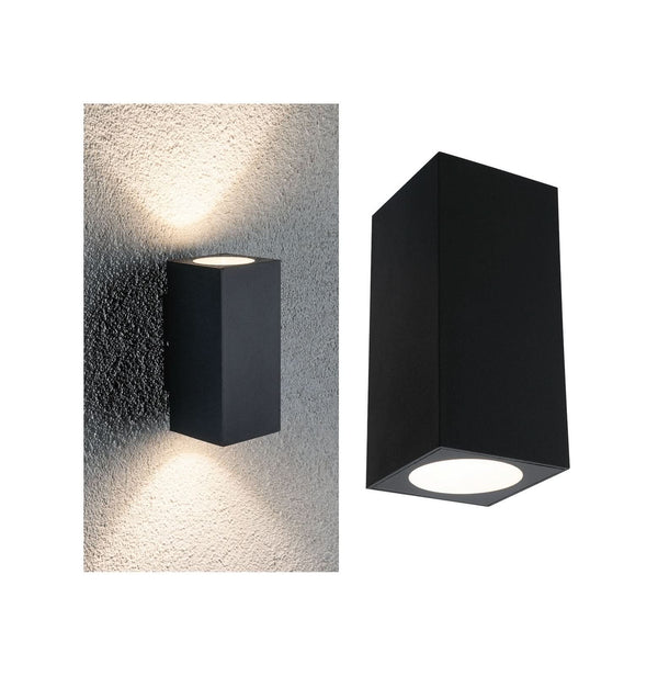 Applique d'extérieur LED Flame 2 12 en aluminium, anthracite, hauteur 12,8 cm, IP44