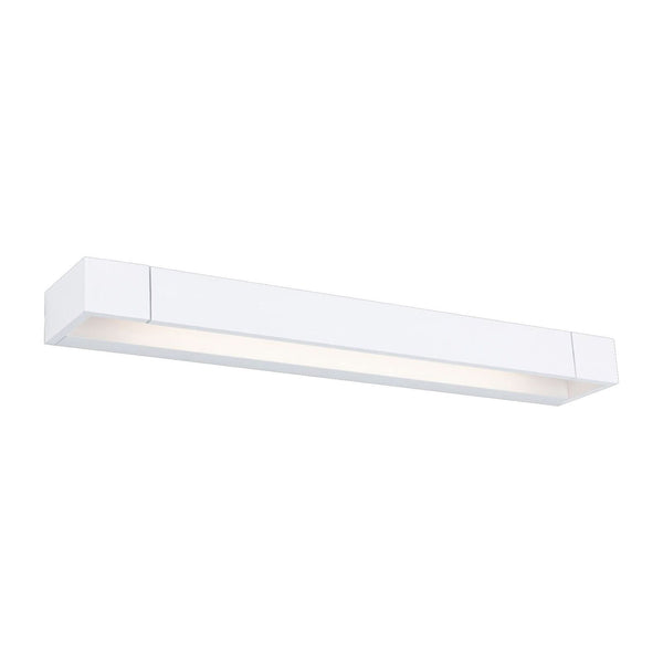 Applique murale LED Lucille en aluminium, blanc, hauteur 5 cm, IP44, 2700 K, 18 W