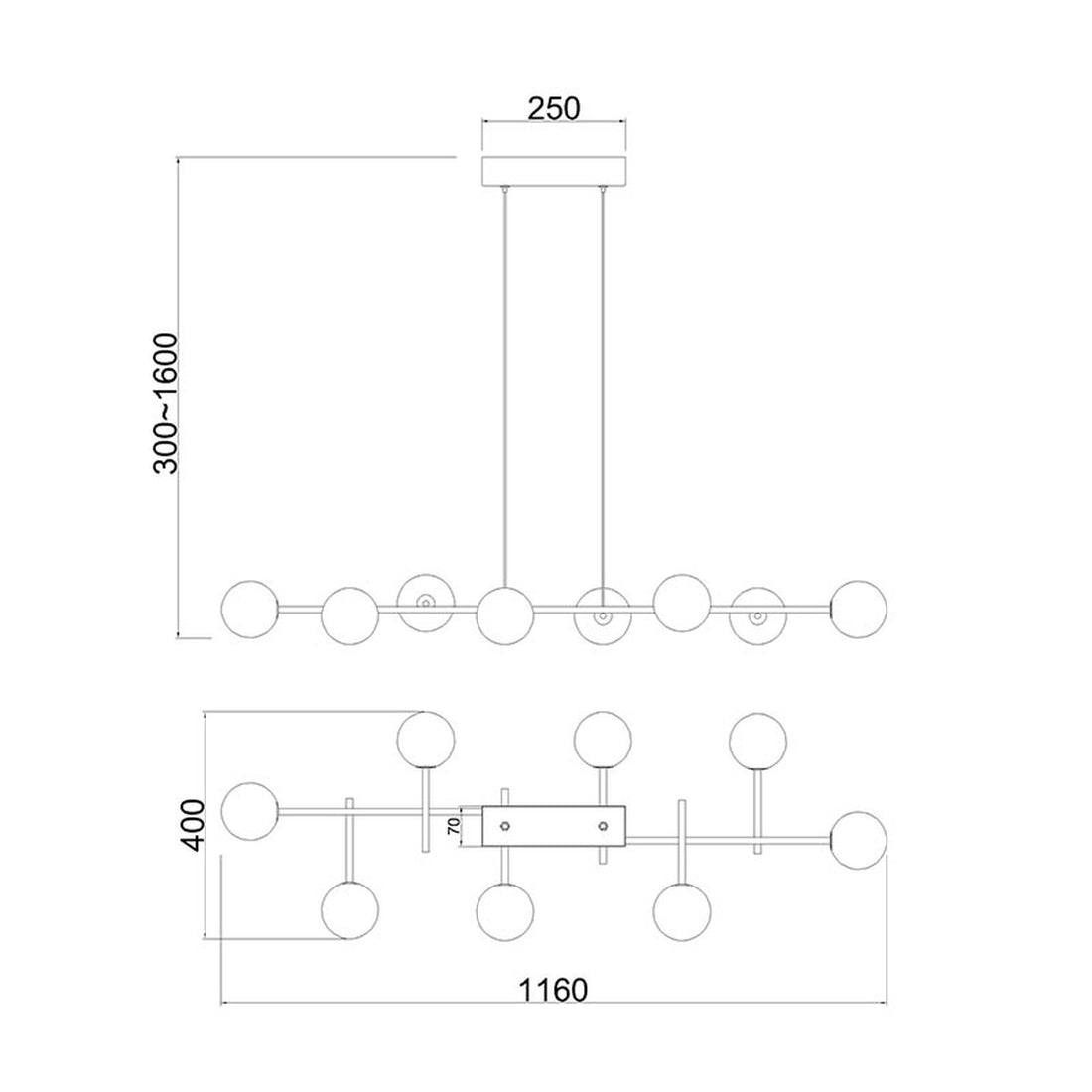Suspension luminaire | Lorneleno