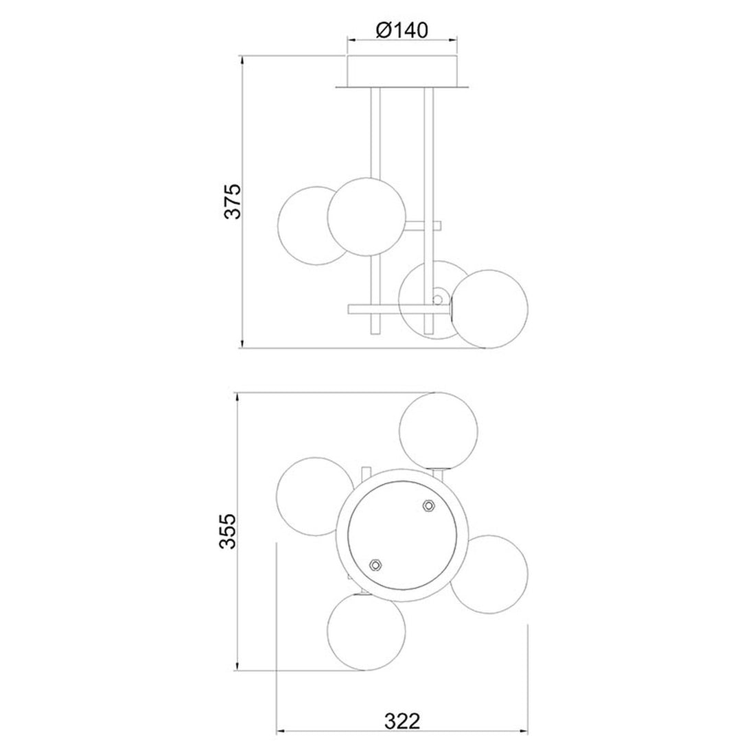 Luminaire plafonnier | Livnelella