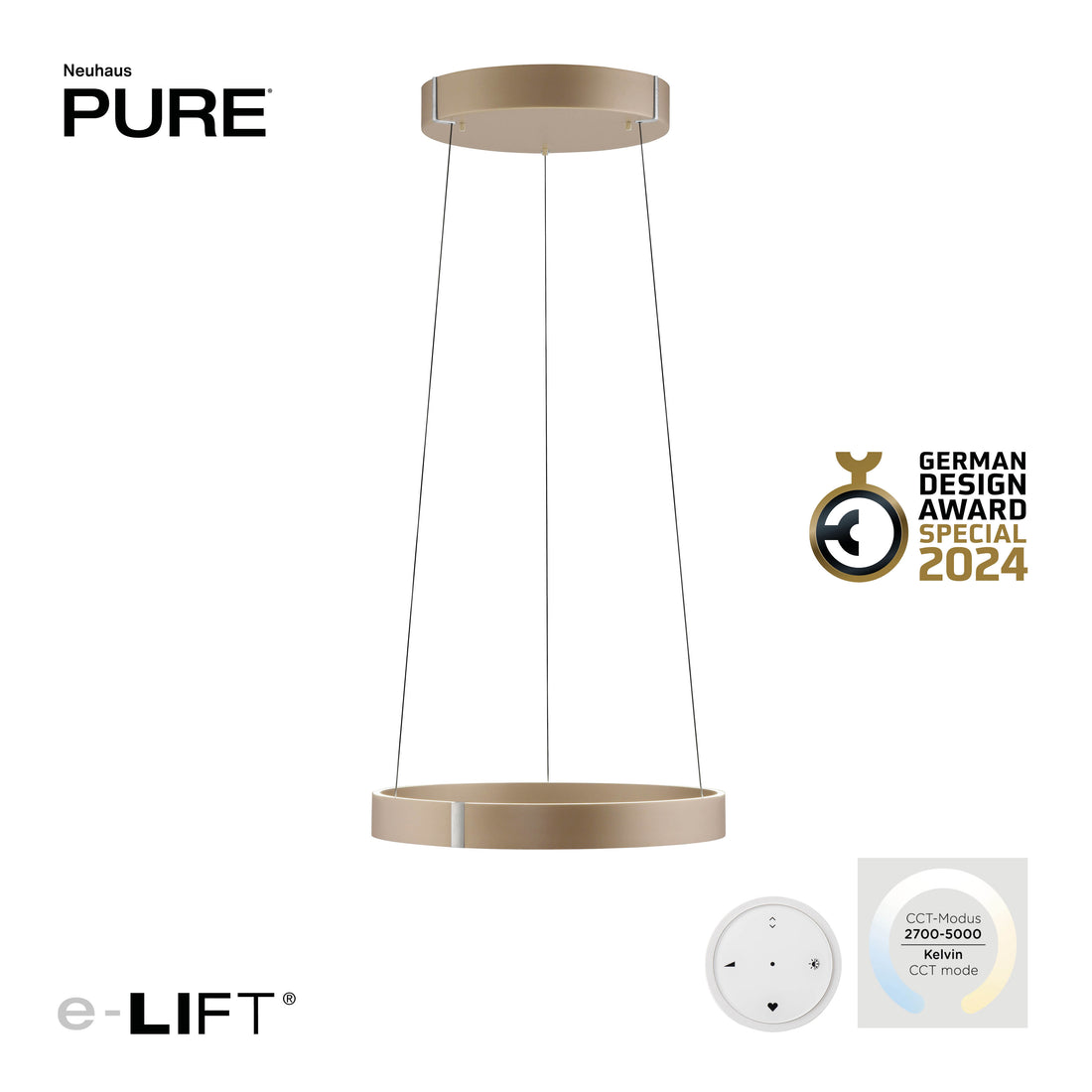Suspension Pure E-Clipse marron