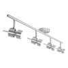Spot Natasja 7904ST en acier à 4 lampes, avec ampoules GU10 dimmables