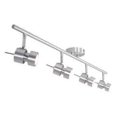 Spot Natasja 7904ST en acier à 4 lampes, avec ampoules GU10 dimmables