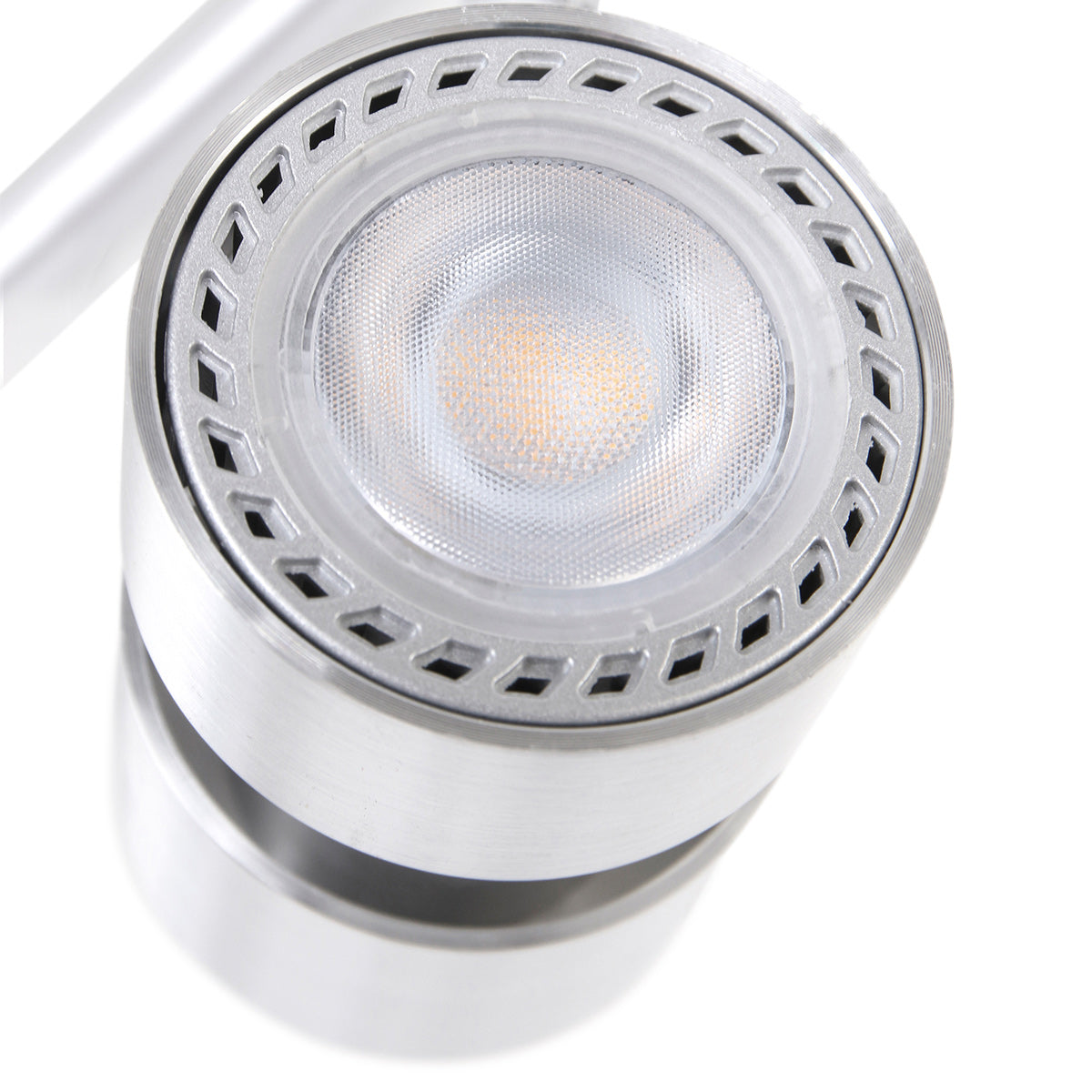 Spot Natasja 7904ST en acier à 4 lampes, avec ampoules GU10 dimmables