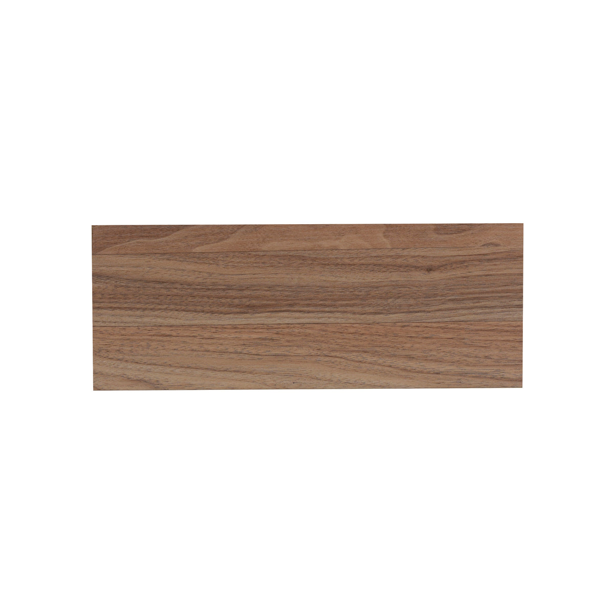 Panneau rectangulaire en bois brun, présenté seul sur fond blanc uni