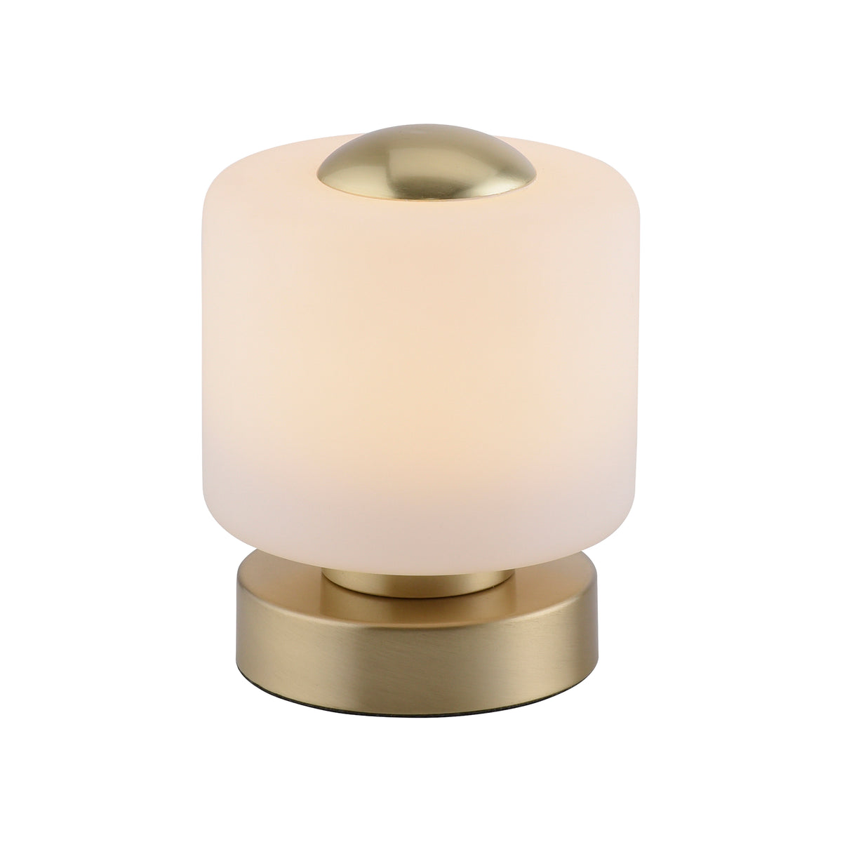 Lampe à poser Bota laiton mat, verre