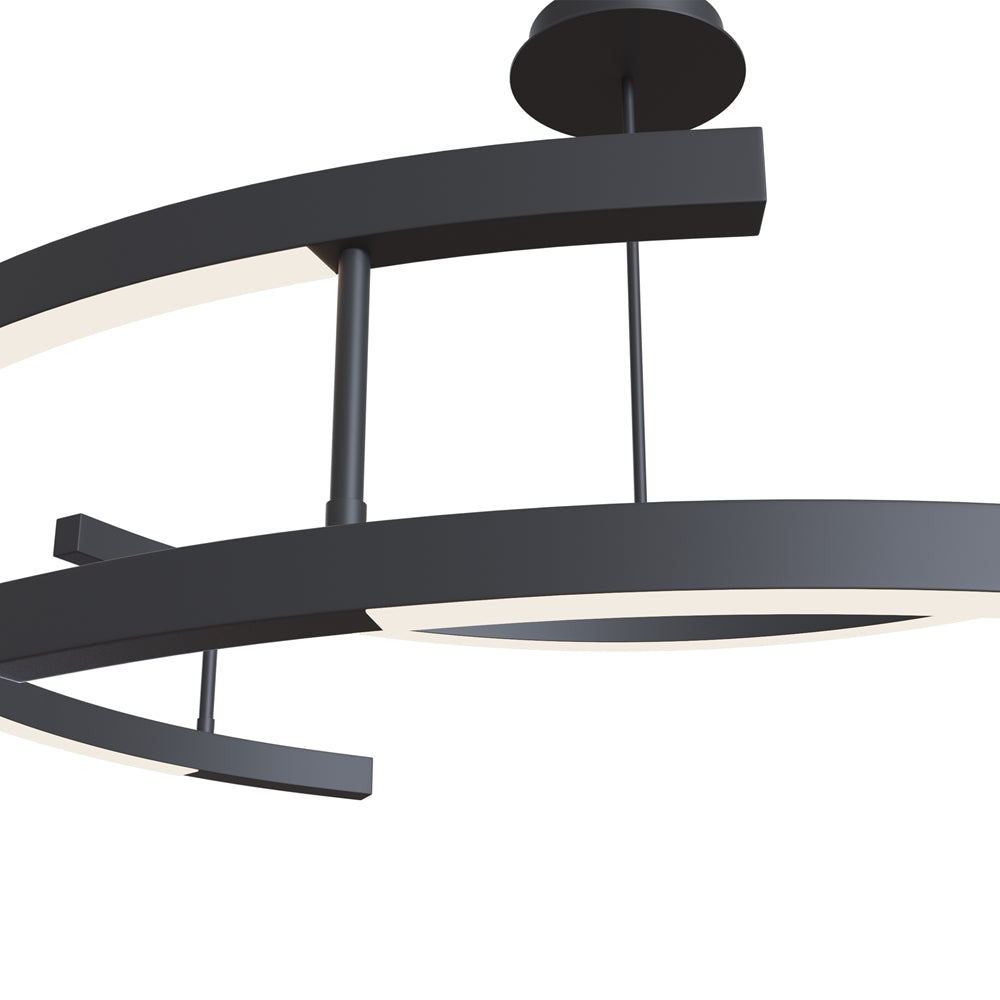 Line Suspension luminaire noir