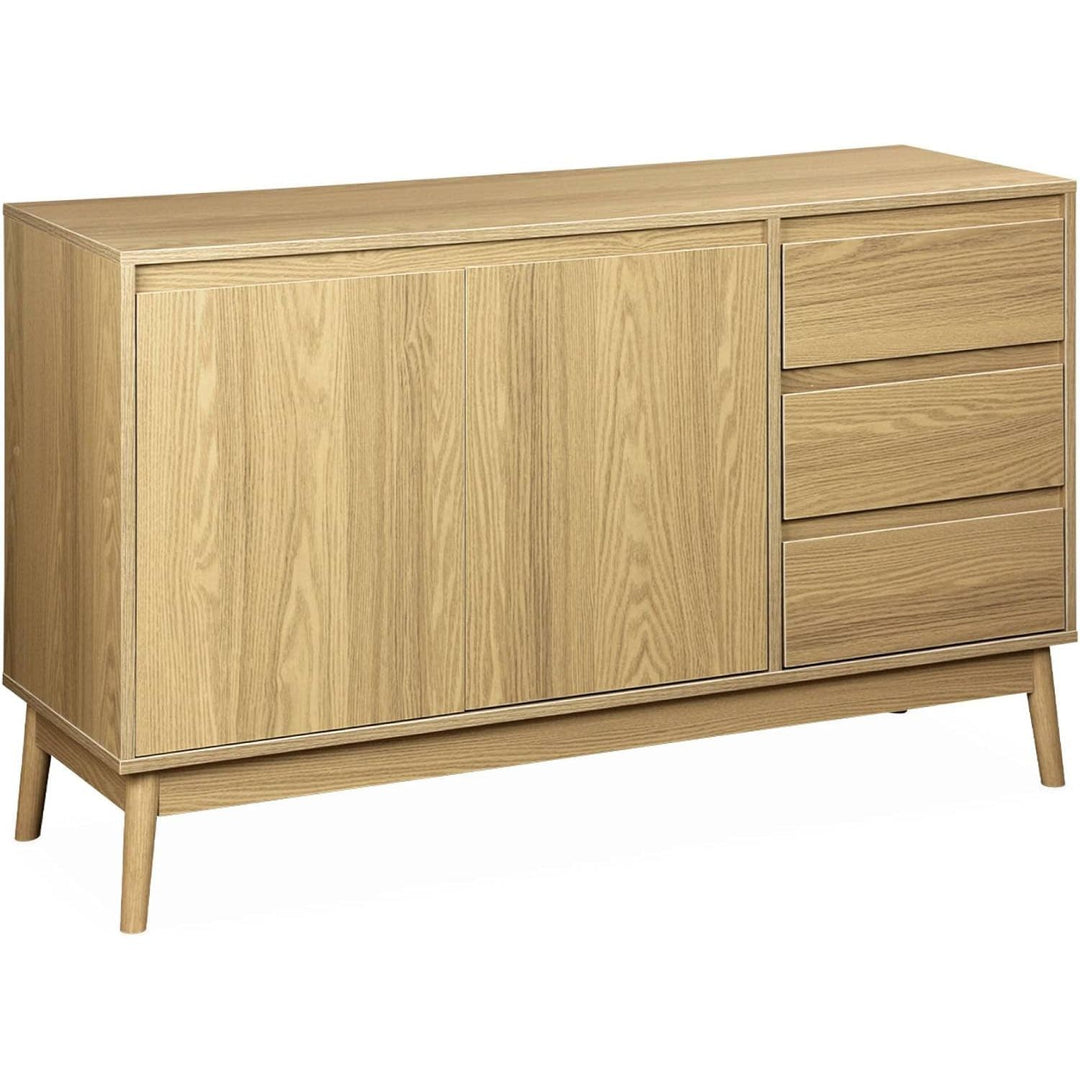 Alice'S Home - Buffet En Décor Bois 2 Portes Et 3 Tiroirs L 120 X L 39 H 76Cm - Dune | Designix - Amazon    - https://designix.fr/