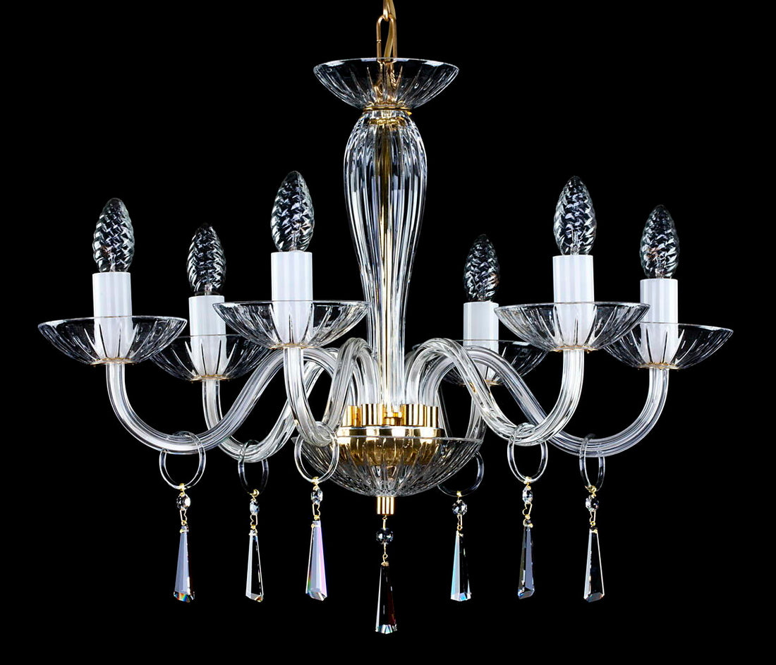 Lustre en verre transparent L148CE