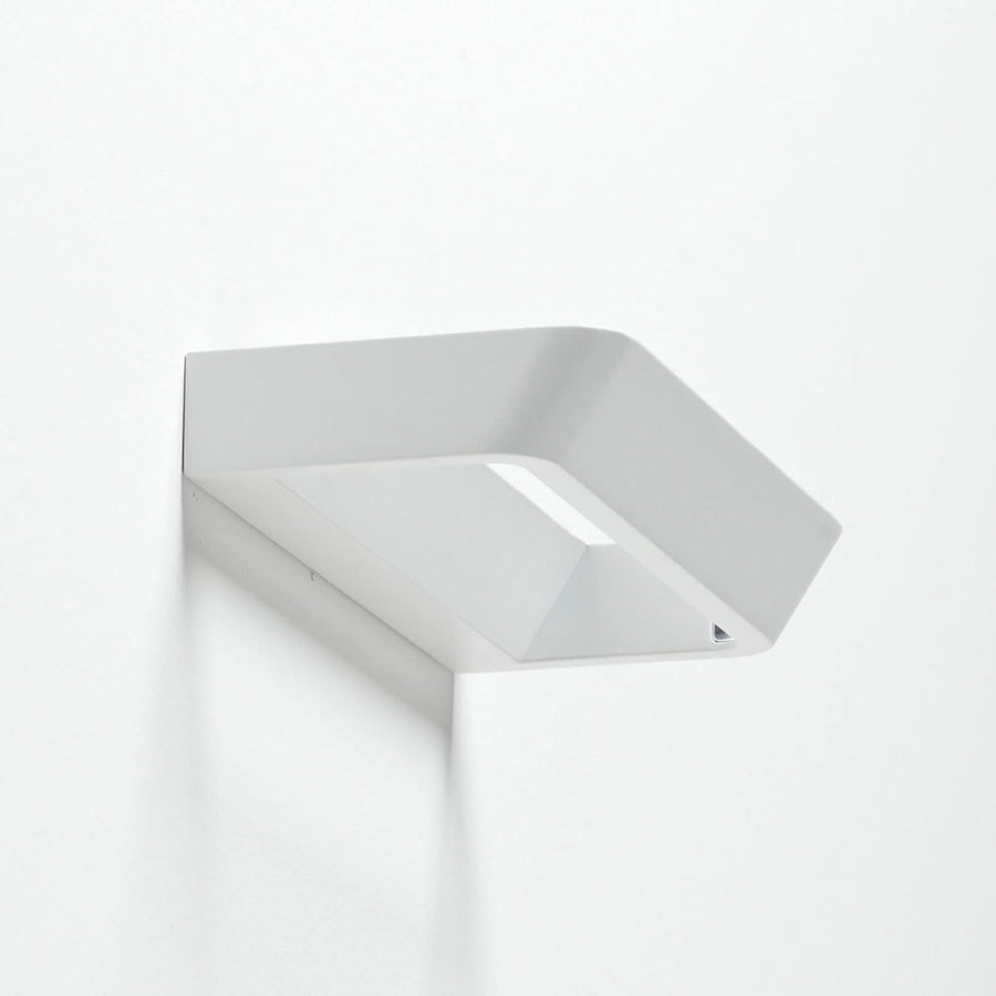 Applique murale LED Belvedere W1 en aluminium, blanc mat, hauteur 3,5 cm, 2700 K