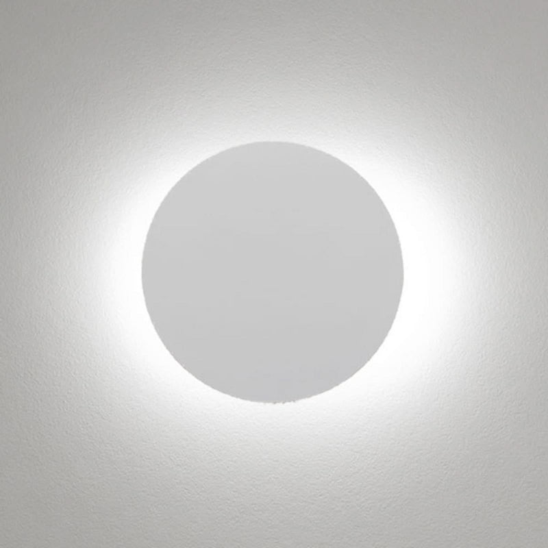 Applique murale LED Collide H2 en aluminium, blanc mat, Ø 33 cm, 2700 K