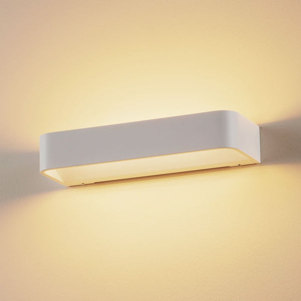 Applique murale LED Frame W2 en aluminium, blanc mat, hauteur 4,8 cm, 3000 K